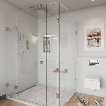 ALFI brand  ABLD36C 36" Modern Stainless Steel Linear Shower Drain with Groove Holes