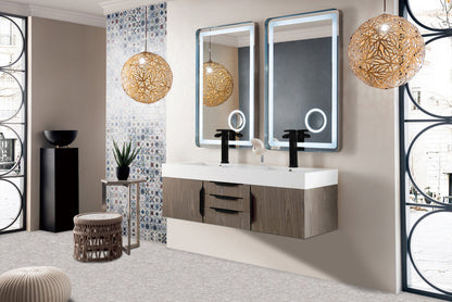 Columbia 59" Double Wall Mount Vanity Cabinet
