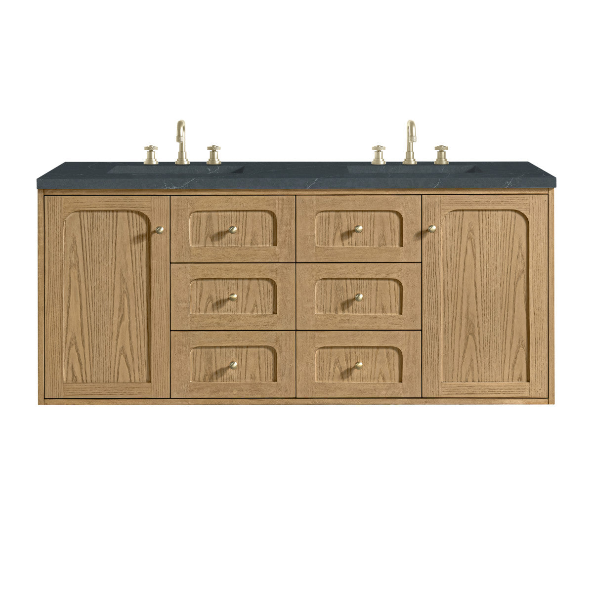 Laurent 60" Double Vanity, Light Natural Oak
