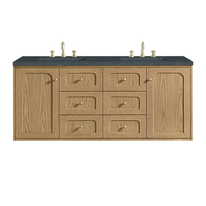 Laurent 60" Double Vanity, Light Natural Oak