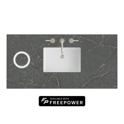48" Single Top, 3 CM Silestone w/ Sink