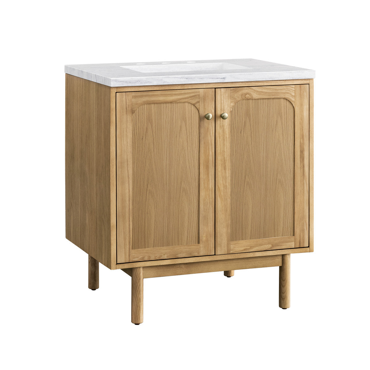 Laurent 30" Single Vanity Cabinet, Light Natural Oak
