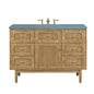 Laurent 48" Single Vanity Cabinet, Light Natural Oak