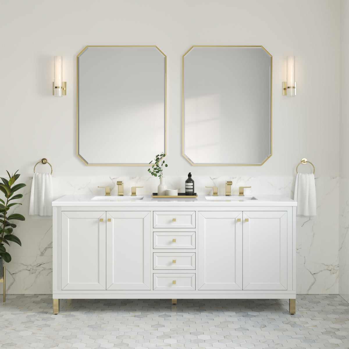 Chicago 72" Double Vanity Cabinet
