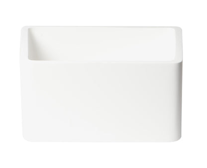 ALFI brand  ABST55 White Matte Solid Surface Resin Bathroom / Shower Stool