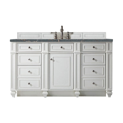 Bristol 60" Single Vanity Cabinet, Bright White