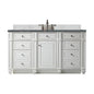 Bristol 60" Single Vanity Cabinet, Bright White