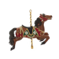 Resin Carousel Ornament - Brown Jumping Horse