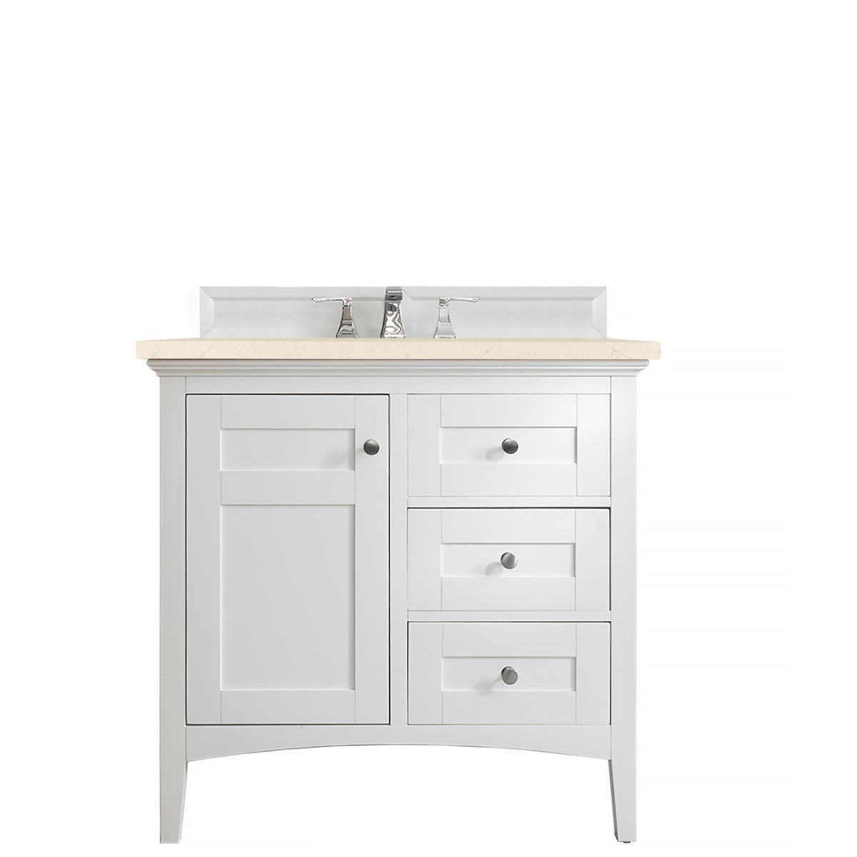 Palisades 36" Single Vanity Cabinet, Bright White