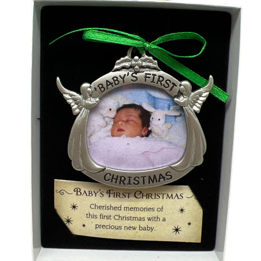 Babys First Christmas Photo Ornament