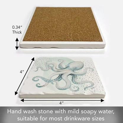 Ocean Treasures Single Coaster - 12 Assorted