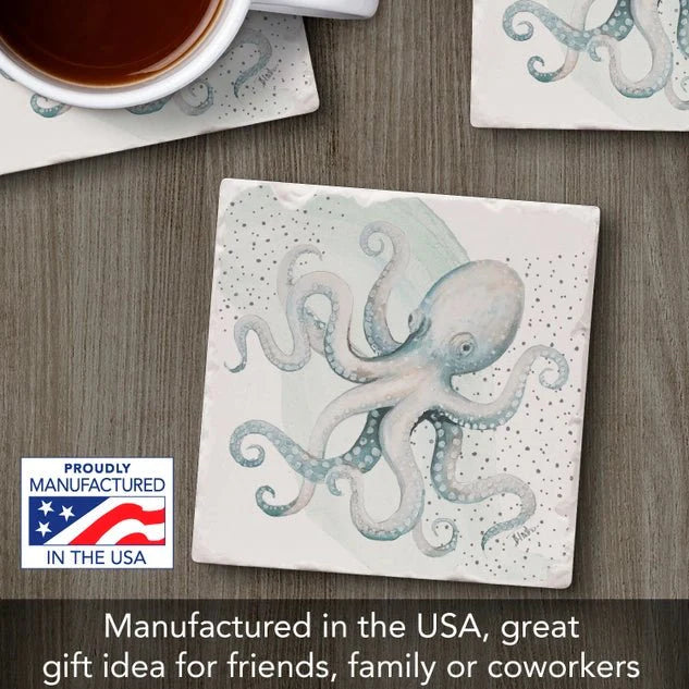 Ocean Treasures Single Coaster - 12 Assorted