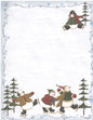 Computer Stationary - Skating Snowmen