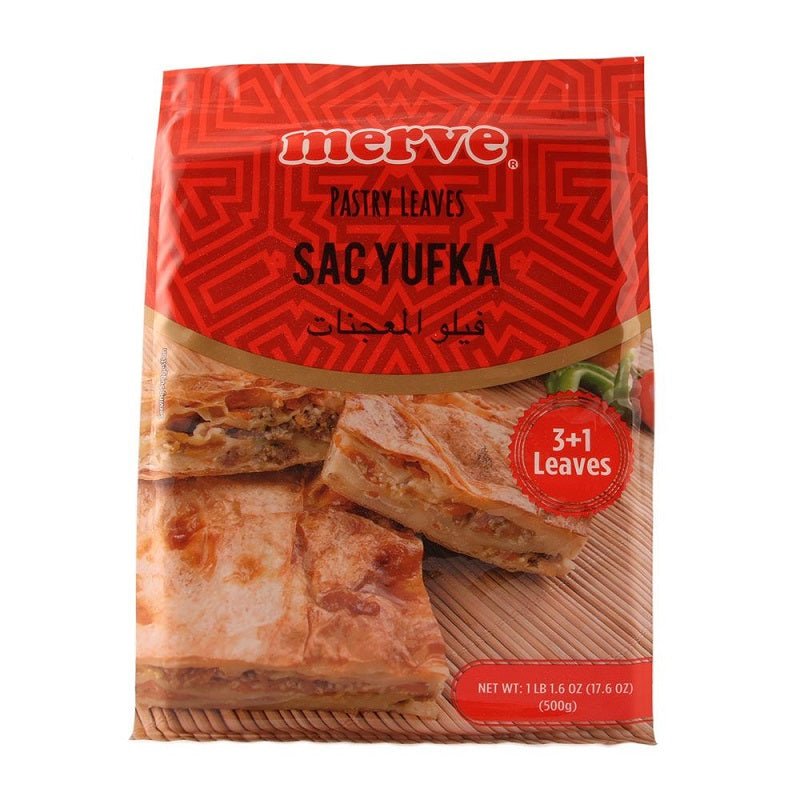 Merve 20 Count Turkish Pastry Dough Leaves - Sac Yufka for Authentic Pastries
