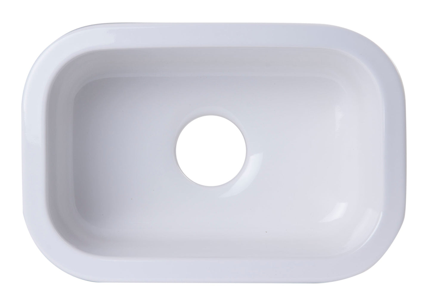 ALFI brand  AB1218 Small Rectangular Fireclay Undermount or Drop In Prep / Bar Sink