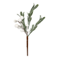 White Berry Mistletoe Pick - Frosted