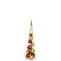 Lighted Ornament Filled Cone Tree -