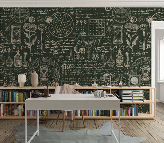 Herbal Medicine Wallpaper | Whimsical | Kitchen + Metal
