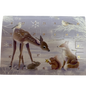 Woodland Deer Friends Winter Miniature  Advent Calendar Card
