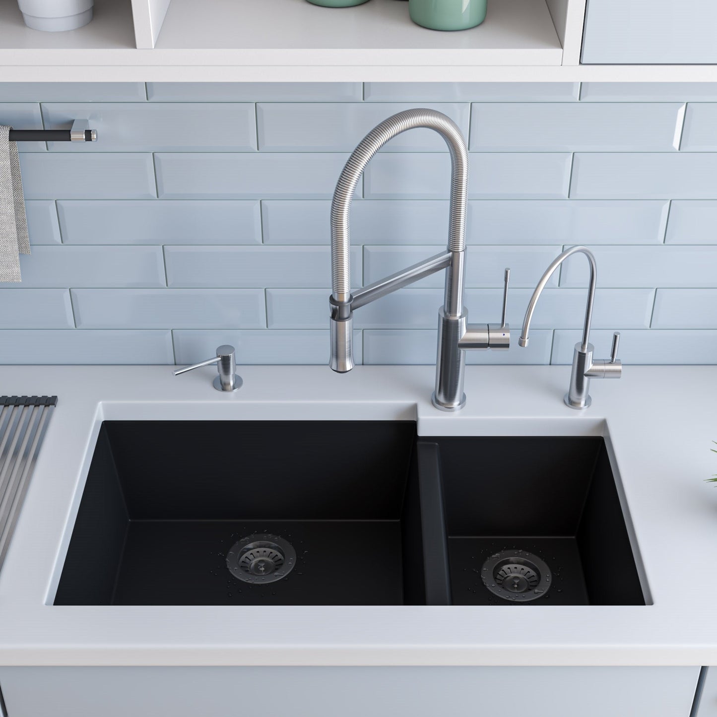 ALFI brand  AB2015 Brushed Gooseneck Single Hole Faucet