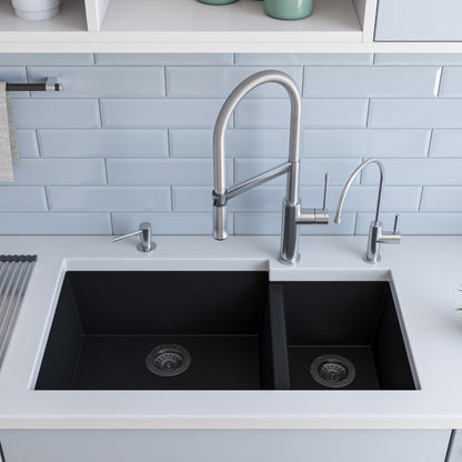ALFI brand  AB2015 Brushed Gooseneck Single Hole Faucet