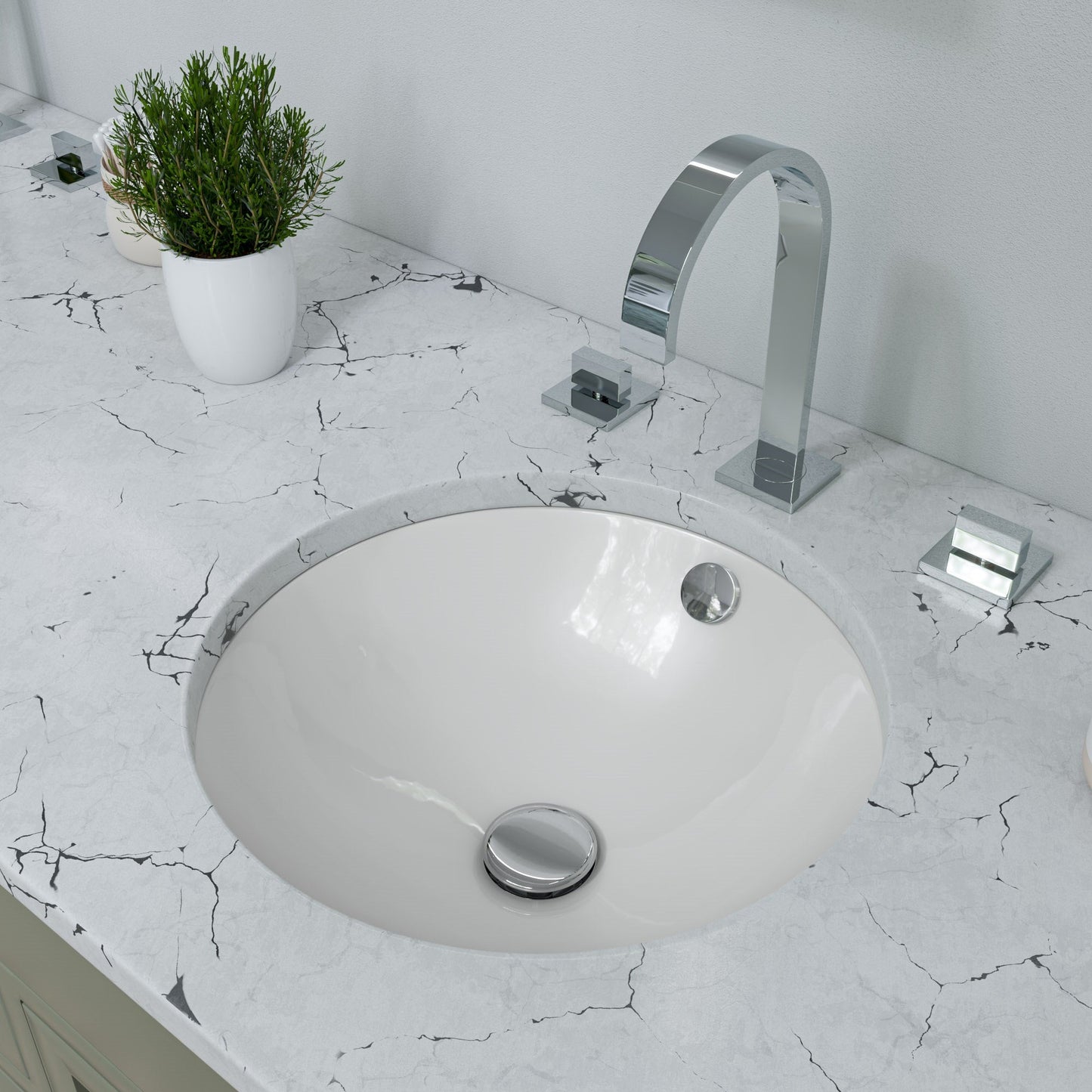 ALFI brand AB1336 Gooseneck Widespread Bathroom Faucet