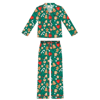 Button-up Luxe Bamboo Christmas Pajamas