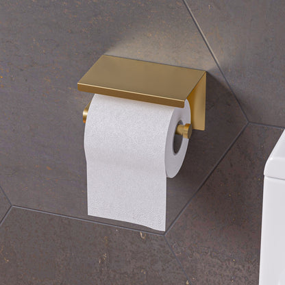 AlFI brand ABTPP66 Stainless Steel Toilet Paper Holder with Shelf