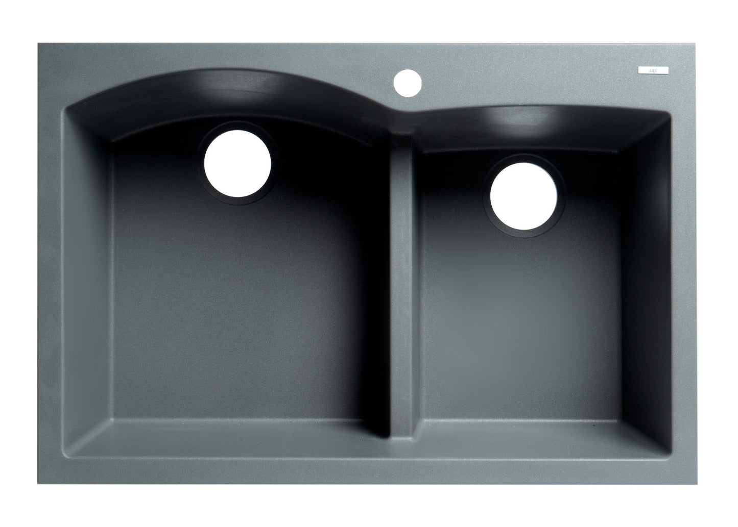 ALFI brand AB3320DI 33" Double Bowl Drop In Granite Composite Kitchen Sink
