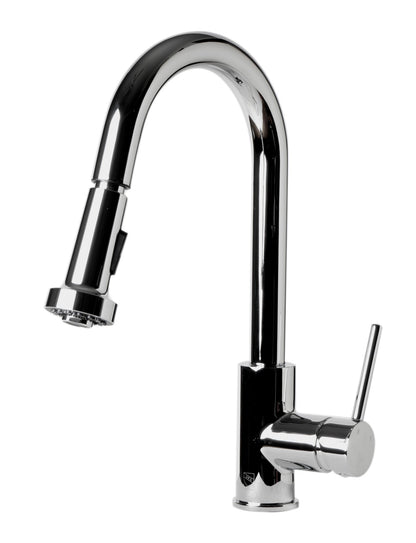 ALFI brand ABKF3262 Sensor Gooseneck Pull Down Kitchen Faucet
