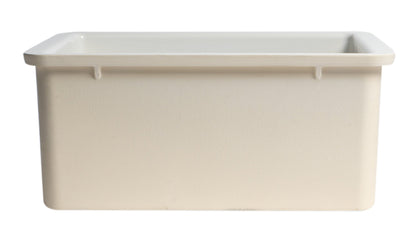 ALFI brand  AB2017 20" White Single Bowl Fireclay Undermount Kitchen Sink