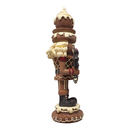 Gingerbread Nutcracker Figurine - Hot Cocoa