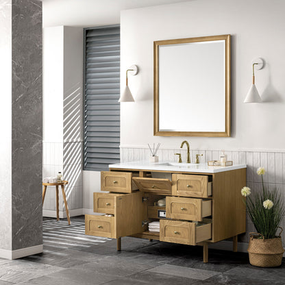 Laurent 48" Single Vanity Cabinet, Light Natural Oak