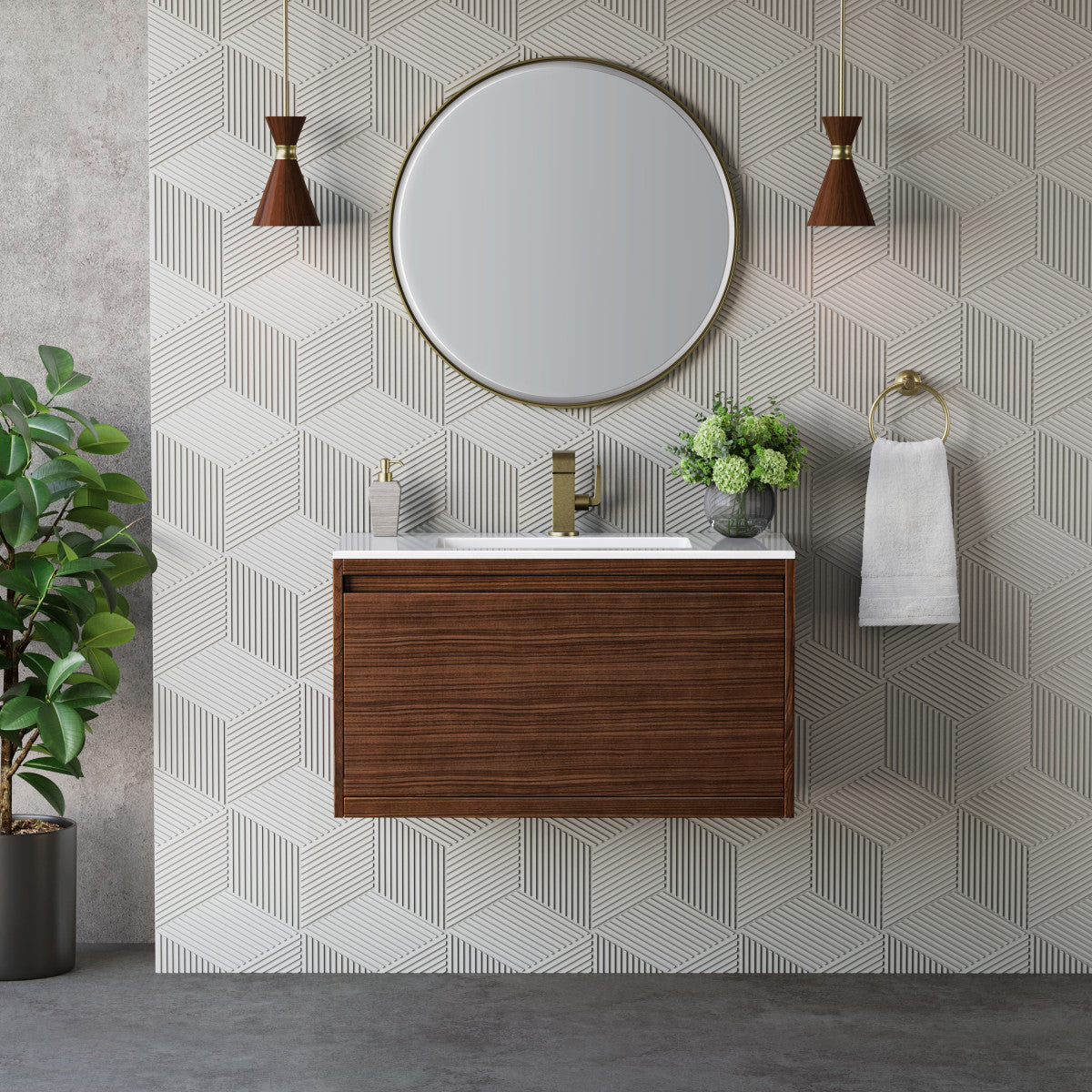 Mantova 35.4" Single Vanity Cabinet