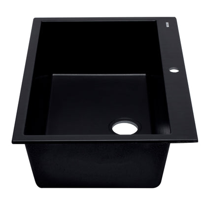ALFI brand AB3322DI 33" Single Bowl Drop In Granite Composite Kitchen Sink