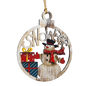 Wooden Ornament - Jolly Snowman with Presents