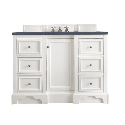 De Soto 48" Single Vanity Cabinet, Bright White