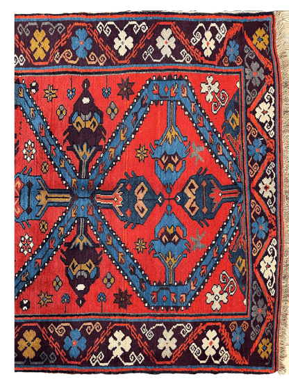 Old Derbent Dagestan Rug 4’ x 7’