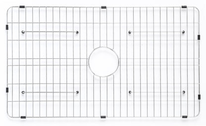 ALFI brand ABFS3320S Workstation 33" x 20" Single Bowl Step Rim Fireclay Farm Sink with Accessories