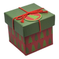 Gift Box Cube for Gift Cards - 3" x 3" -  Trees
