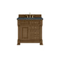 James Martin 547-V36 Brookfield 36” Single Vanity – Black Onyx / Honey Oak / Pearl Charcoal