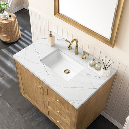 Laurent 36" Single Vanity Cabinet, Light Natural Oak