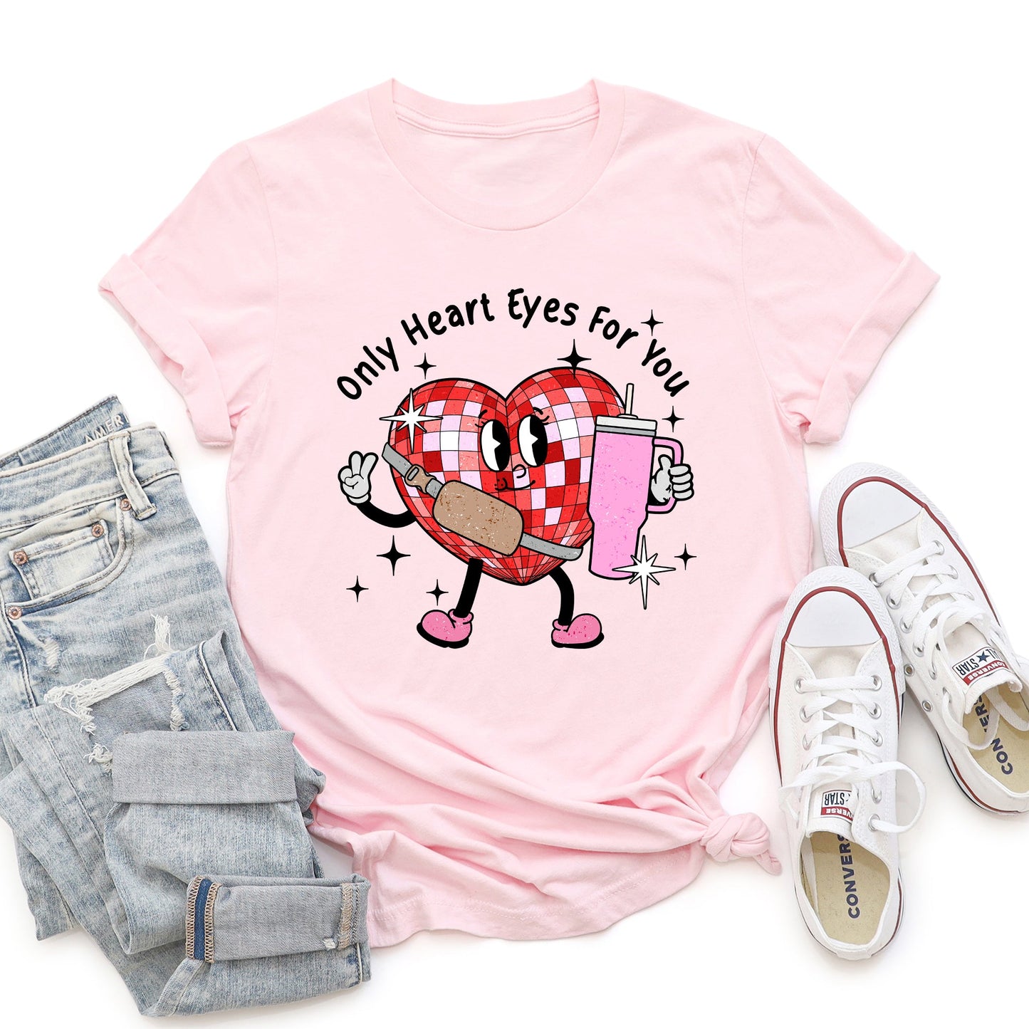 Only Heart Eyes For You, Disco Heart, Bougie, Boojee, Super Soft Tshirt, Valentine's Day