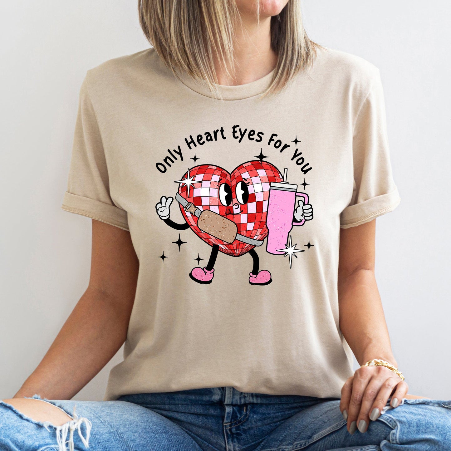 Only Heart Eyes For You, Disco Heart, Bougie, Boojee, Super Soft Tshirt, Valentine's Day