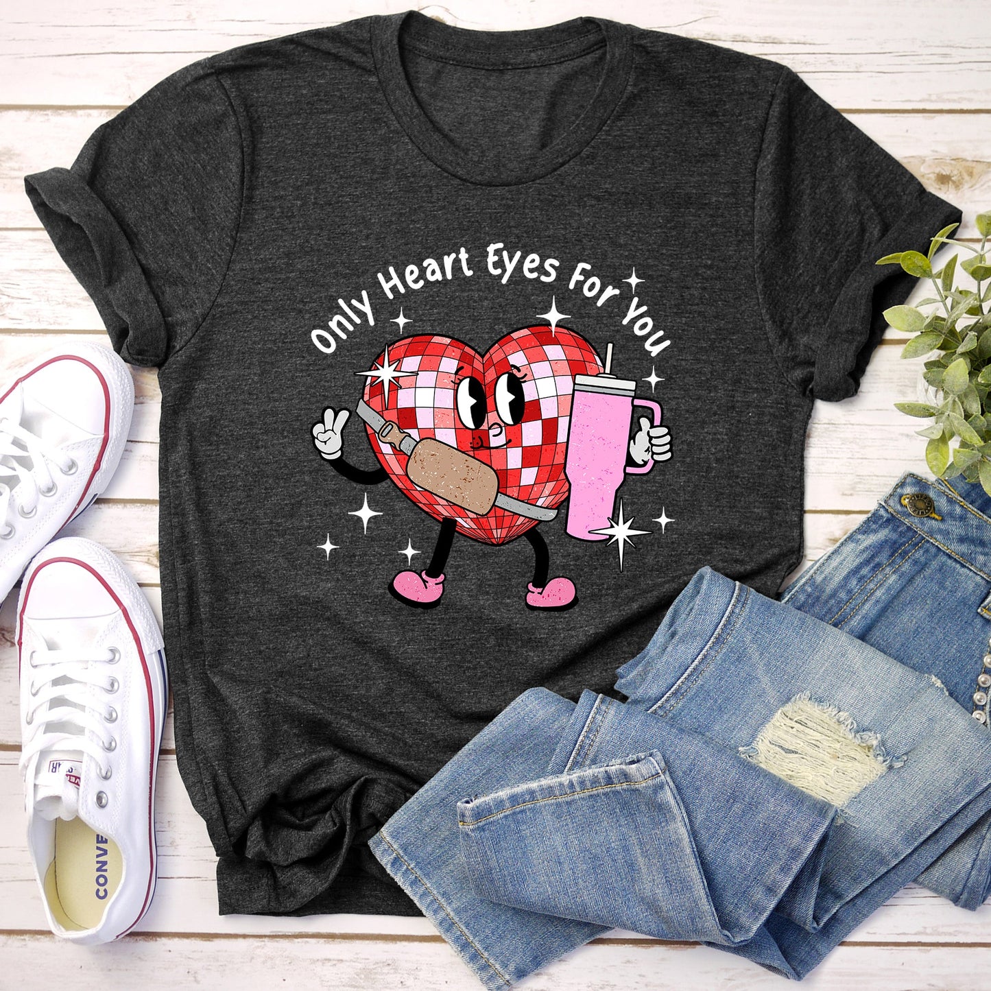 Only Heart Eyes For You, Disco Heart, Bougie, Boojee, Super Soft Tshirt, Valentine's Day