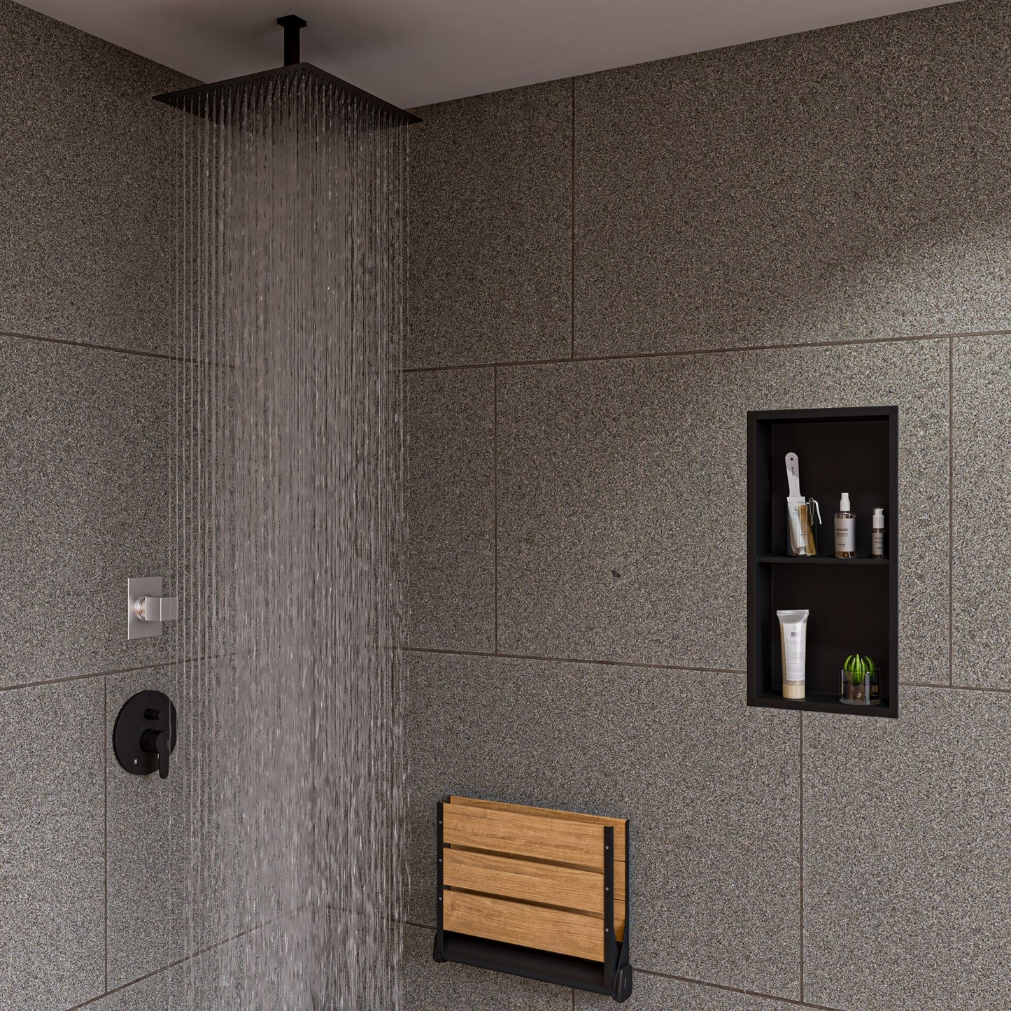 ALFI brand ABSA6S 6" Square Ceiling Shower Arm