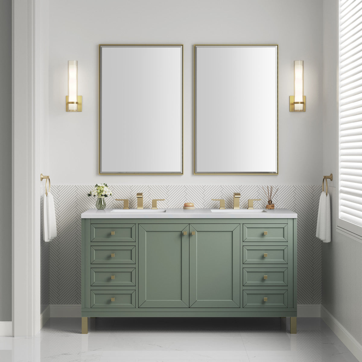Chicago 60" Double Vanity
