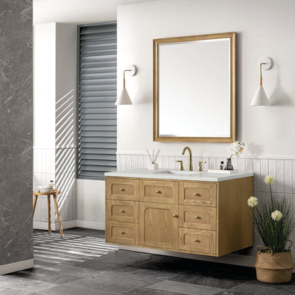 Laurent 48" Single Vanity Cabinet, Light Natural Oak