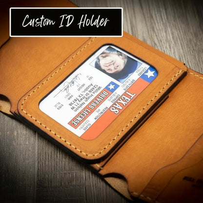 Western Trifold Wallet - Saddle Tan