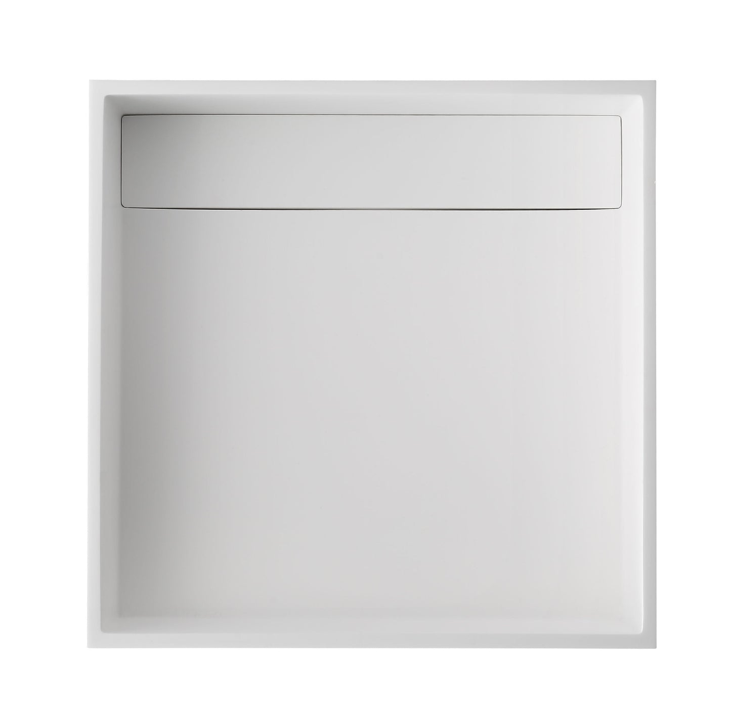 ALFI brand  ABRS14S 14" Square White Matte Solid Surface Resin Sink